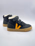 Veja small v-10 mid suede Black Ouro Grafite Gevoerd.